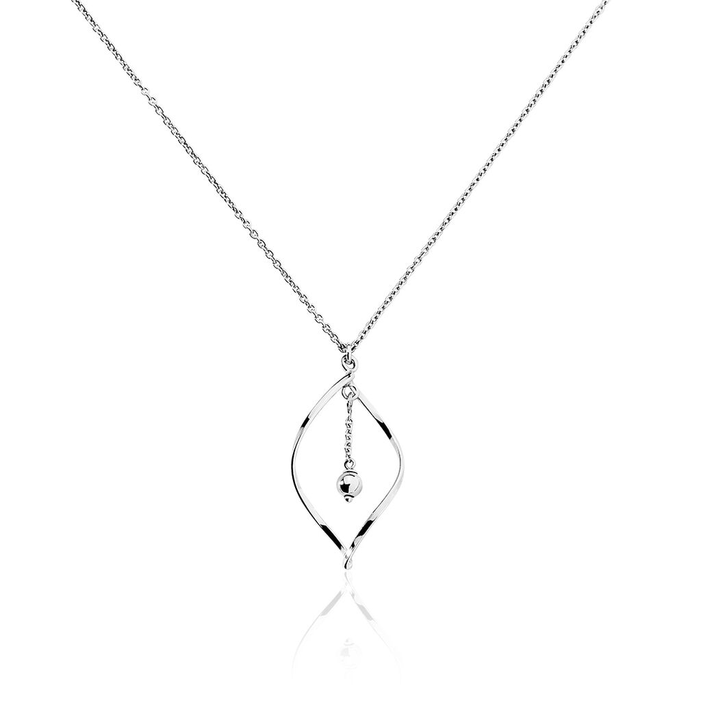Collier Melaine Argent Blanc