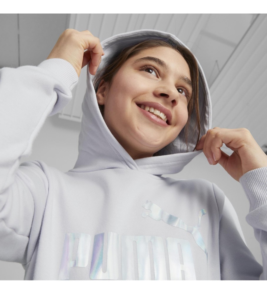 Moletom Puma Essential Nova Shine Logo Lilás