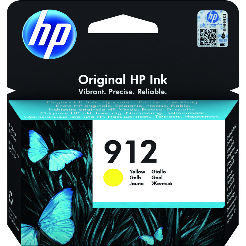 Cartouche HP 912 couleurs séparées pour imprimante jet d'encre