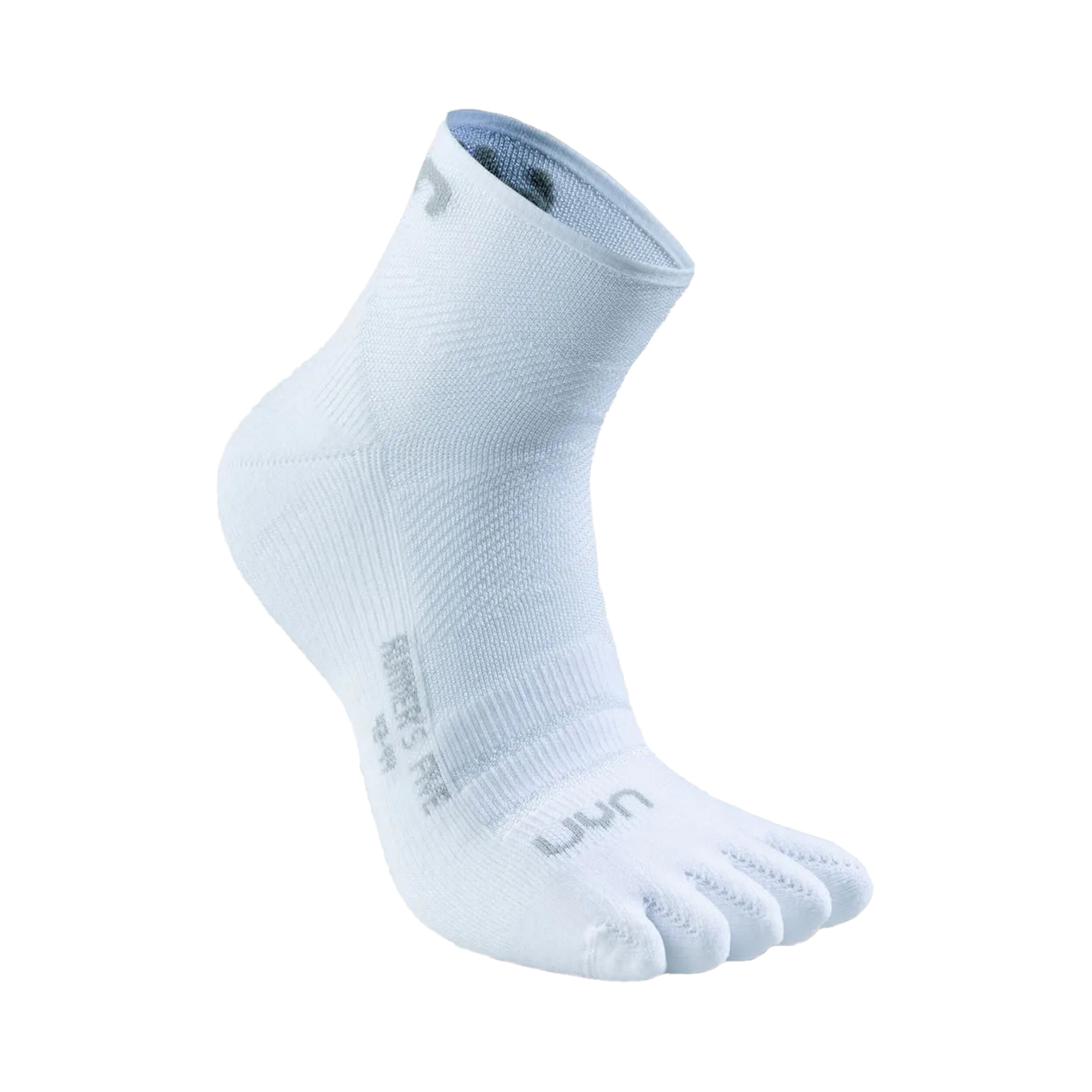UYN Runner'S Five Low Cut Chaussettes De Running Hommes - Blanc