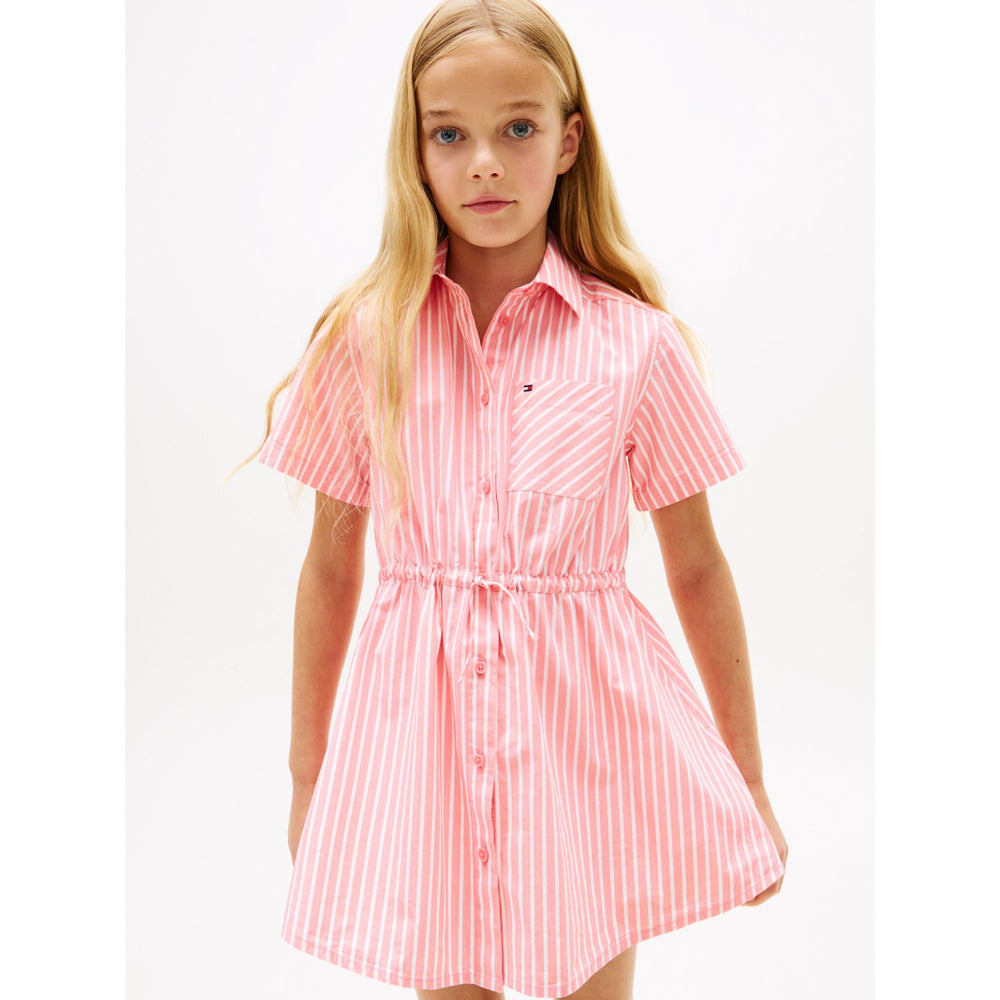 Køb Tommy Hilfiger Tropical Blush Stripes Poplin Stripes Skjorte Kjole