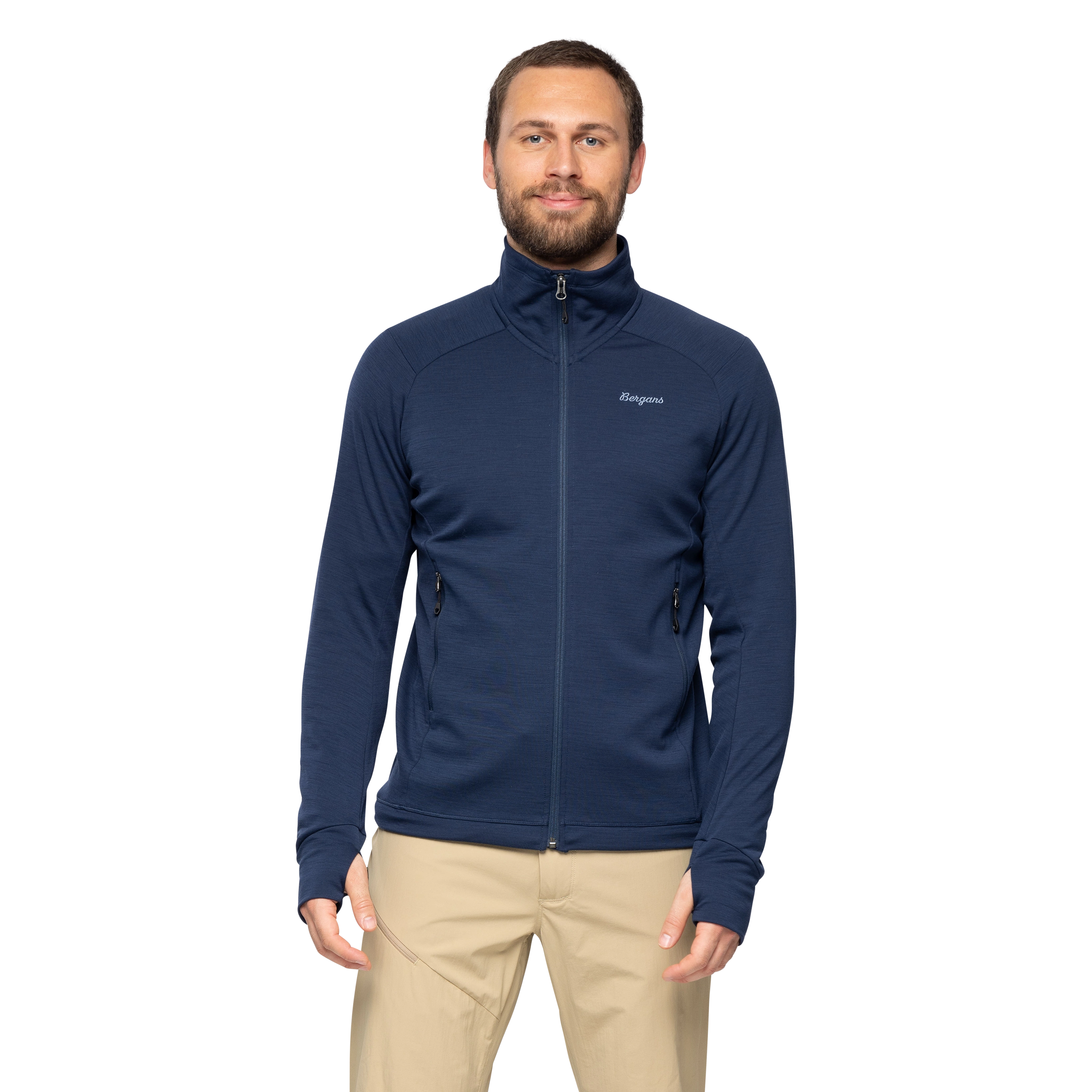 Rabot Merino Tech Midlayer Jacket Men Navy Blue