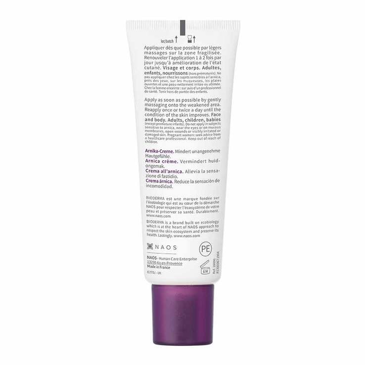 Bioderma Cicabio Arnica + Pflegecreme für geschädigte Haut, Schwellungen und Hämatome, 40 ml