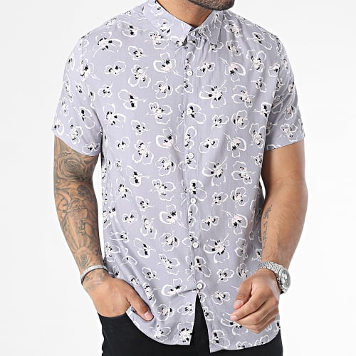 Chemise Manches Courtes Lavande Floral