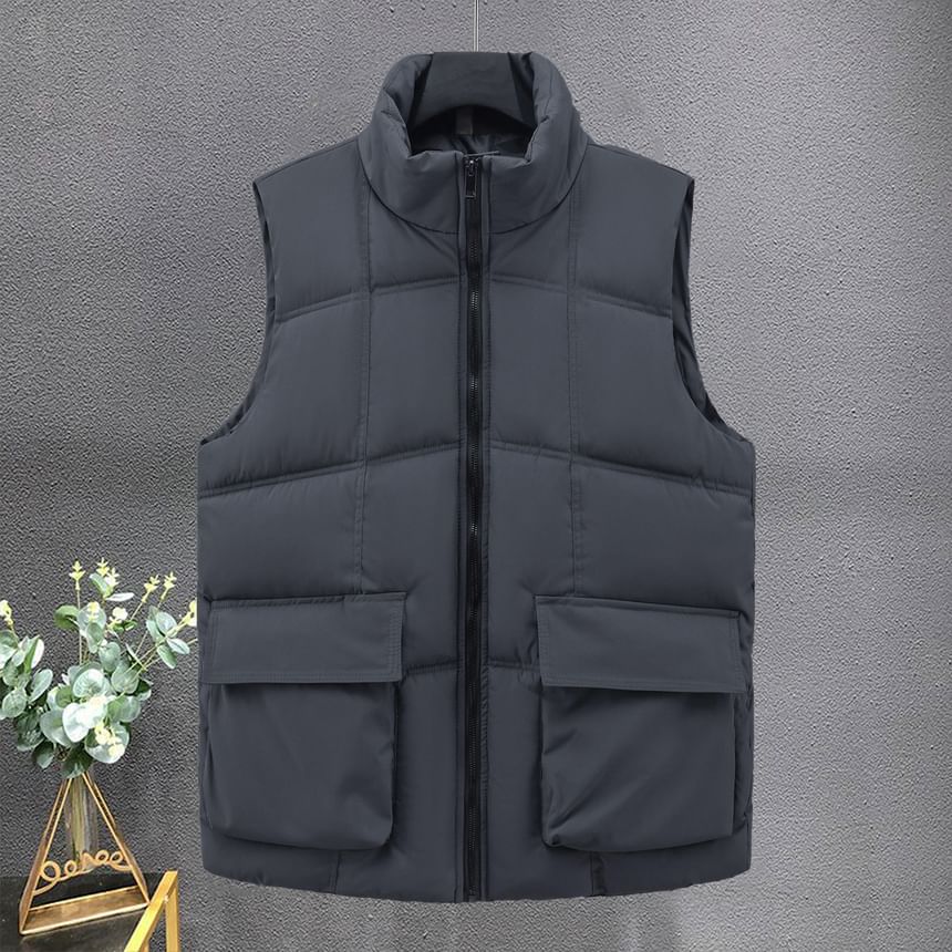 Fireon - Puffervest met opstaande kraag en rits