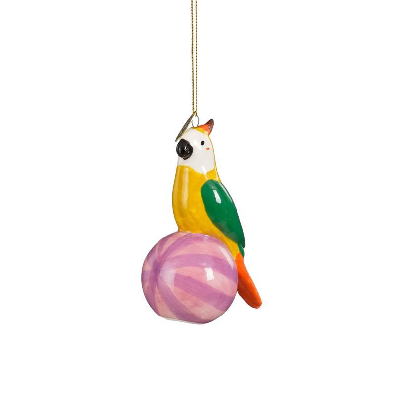 Mica Decorations Papegaai - Kerstornament - Geel - 7x51x510.5 cm