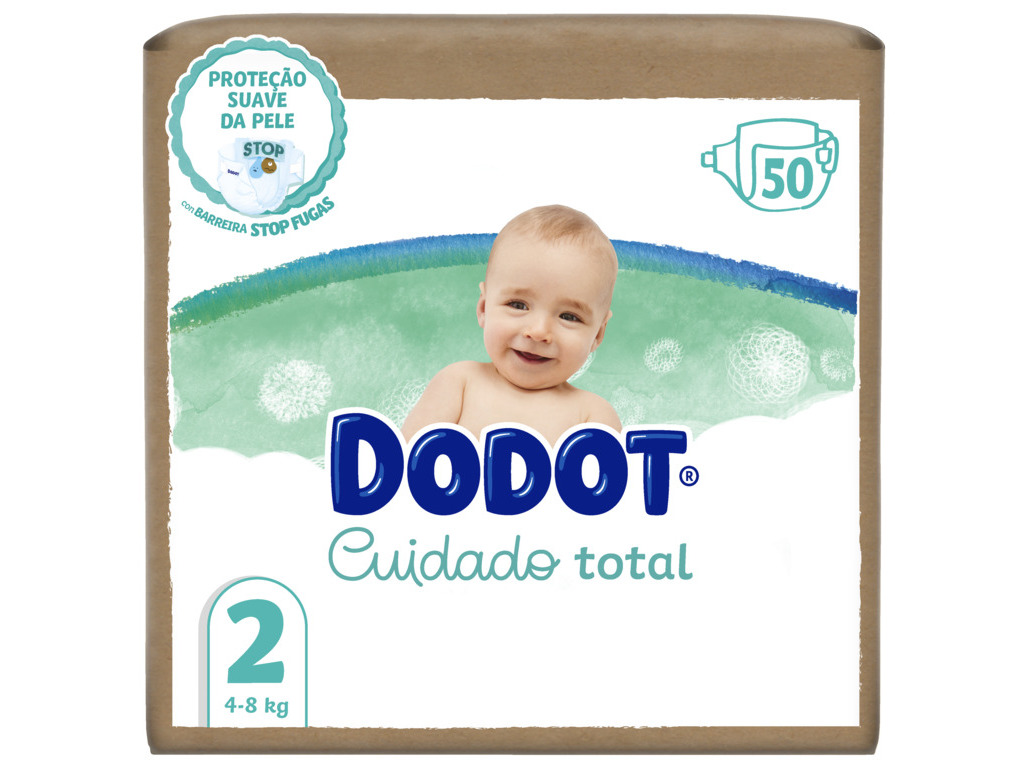 FRALDAS DODOT CUIDADO TOTAL T2 50 UN