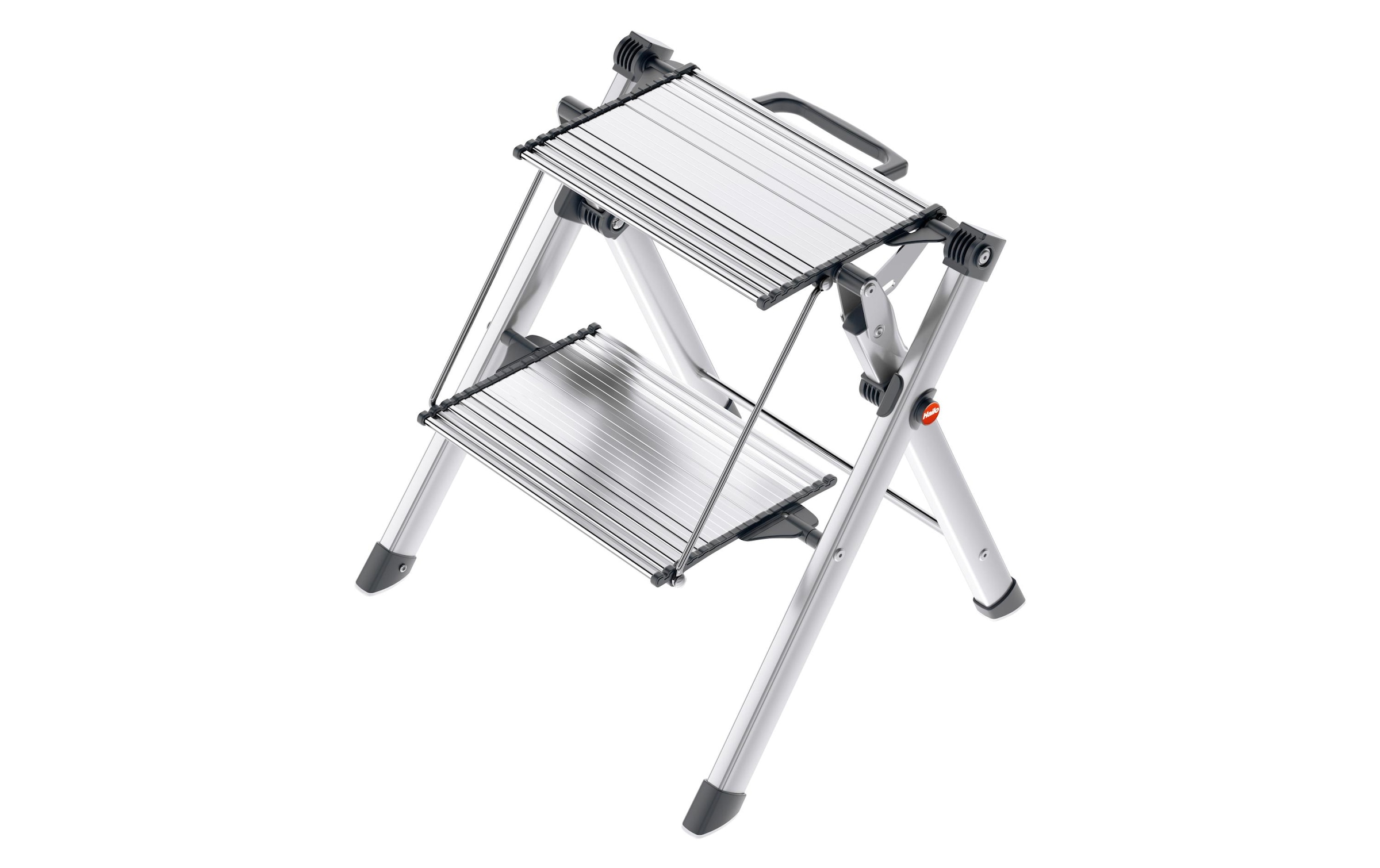 Hailo Trittleiter »MK80 Comfort Line 2 Stufen« Tragegriff mit integrierter Entriegelungsfunktion