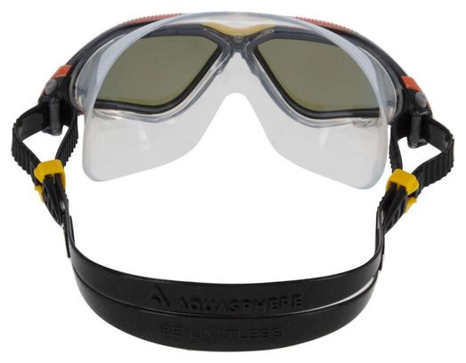 Masque de Natation Aquasphere Vista Noir - Verres Miroir Bleu