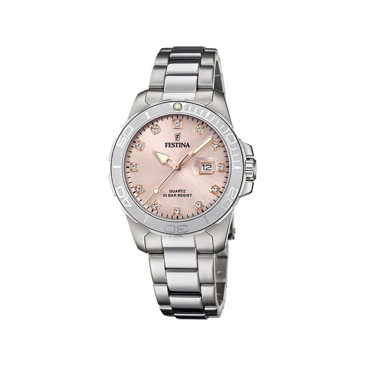 Montre Festina femme bracelet acier