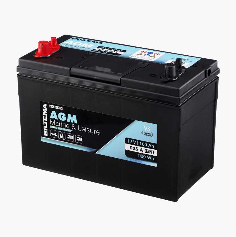 Marin- og fritidsbatteri, 12 V, 100 Ah