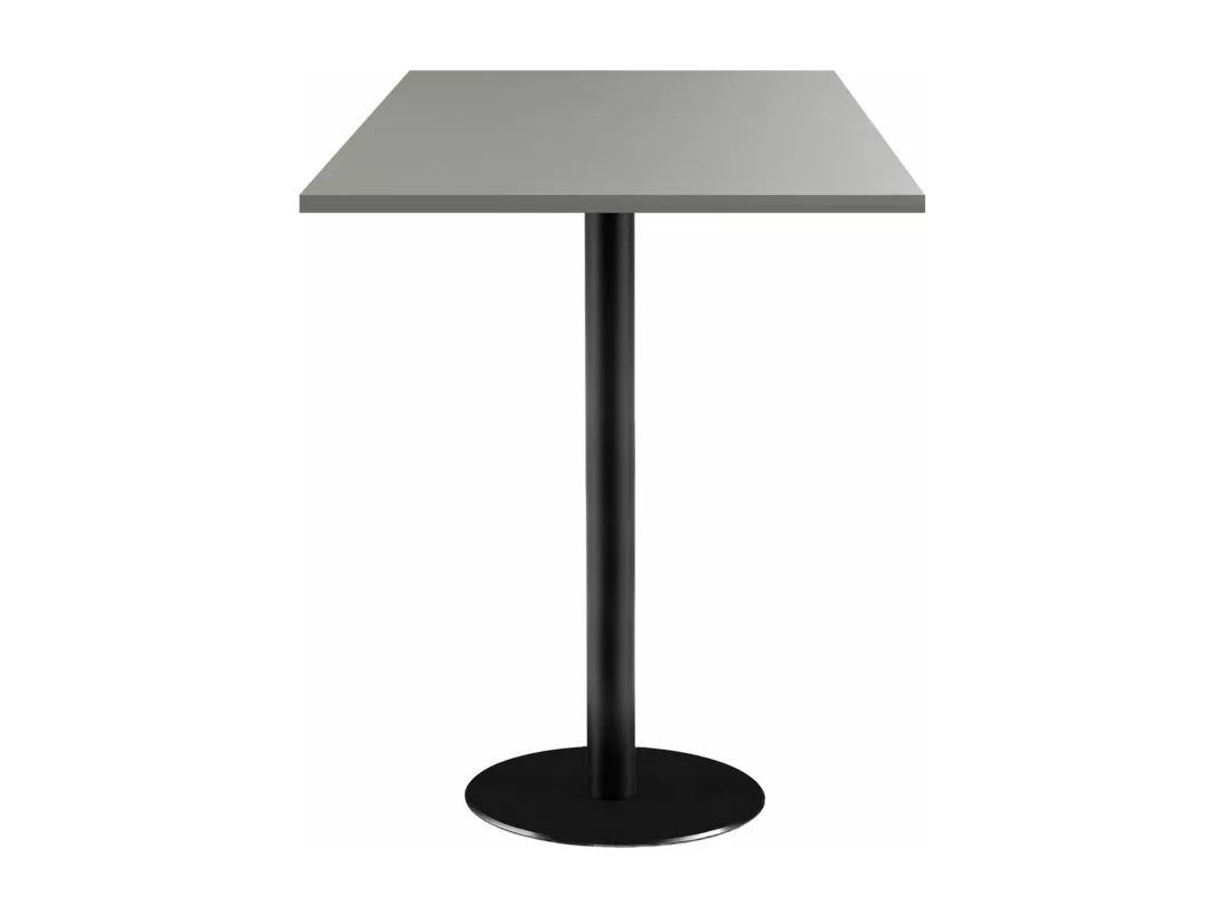 Mange-debout 60 x 60 cm - modèle Rome gris metallisé