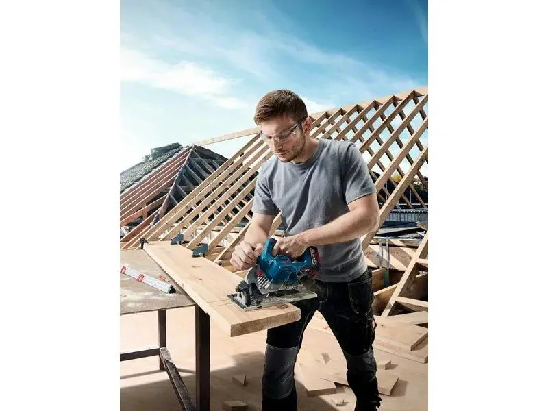 Bosch GKS 185-LI, Træ, Sort, Blå, Grå, Børstefri, 16,5 cm, 5000 rpm, 5,7 cm - SOLO