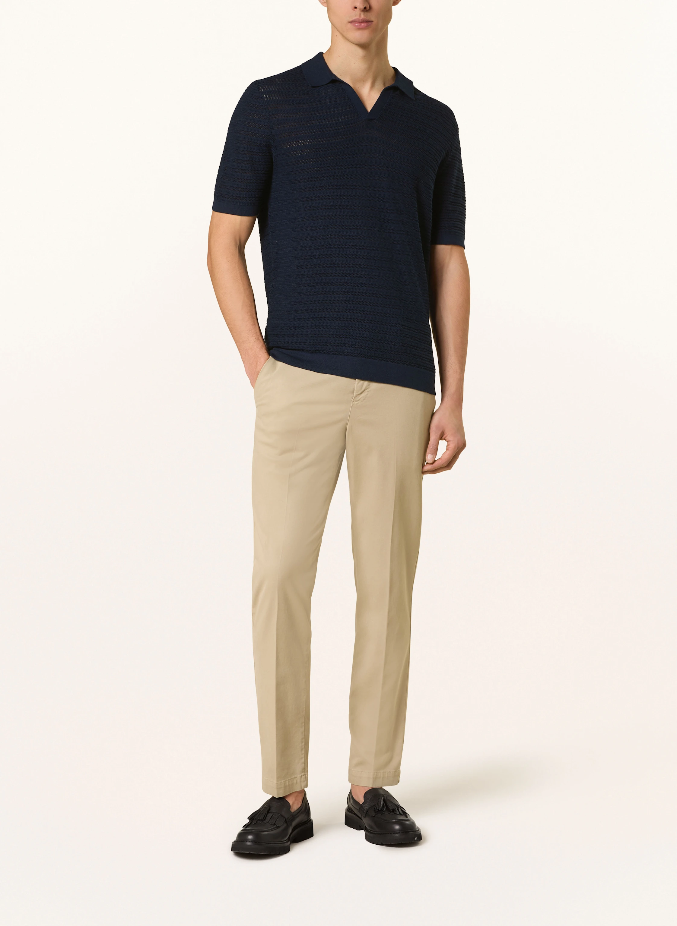 STROKESMAN'S Strick-Poloshirt