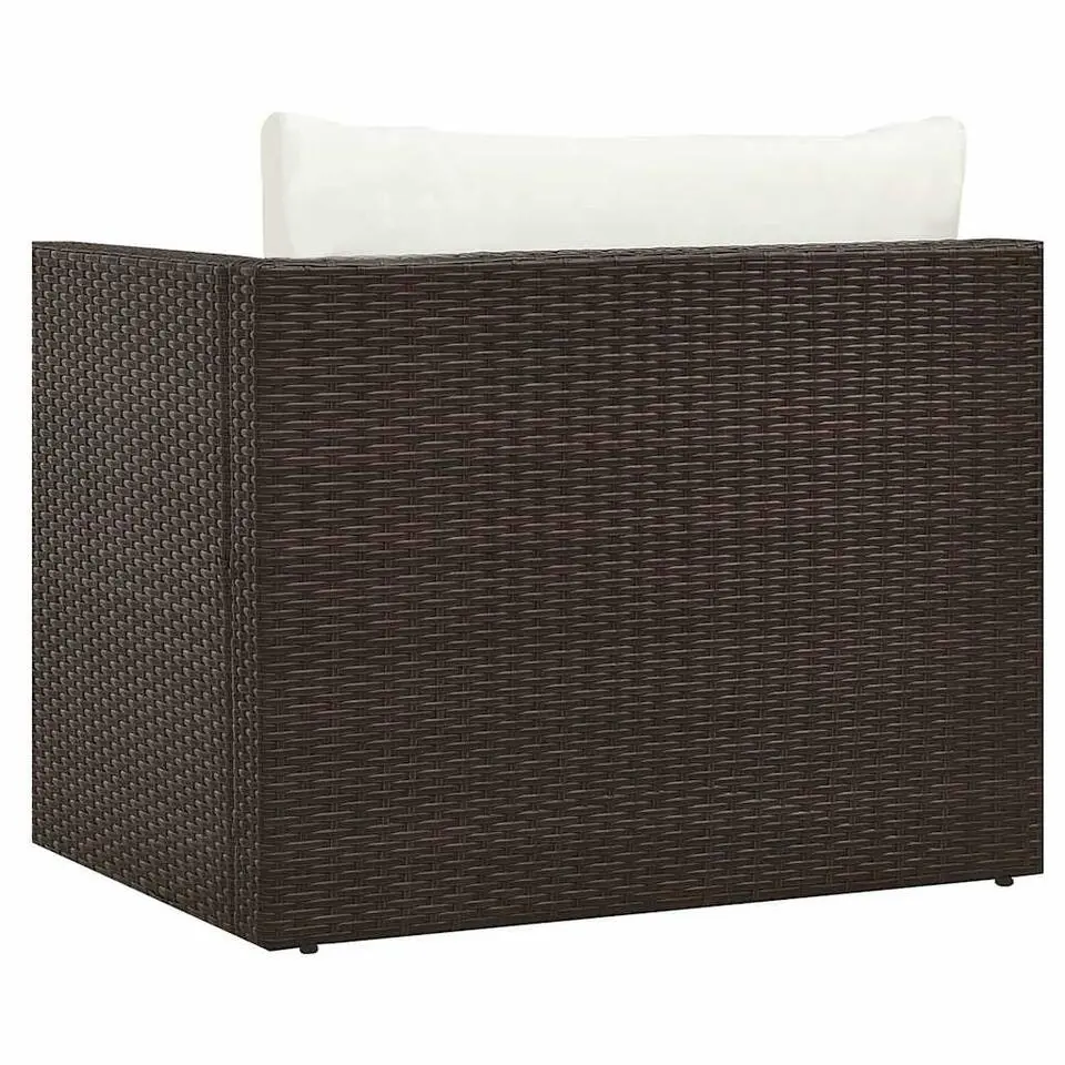 vidaXL - Loungeset - Bruin - Poly rattan