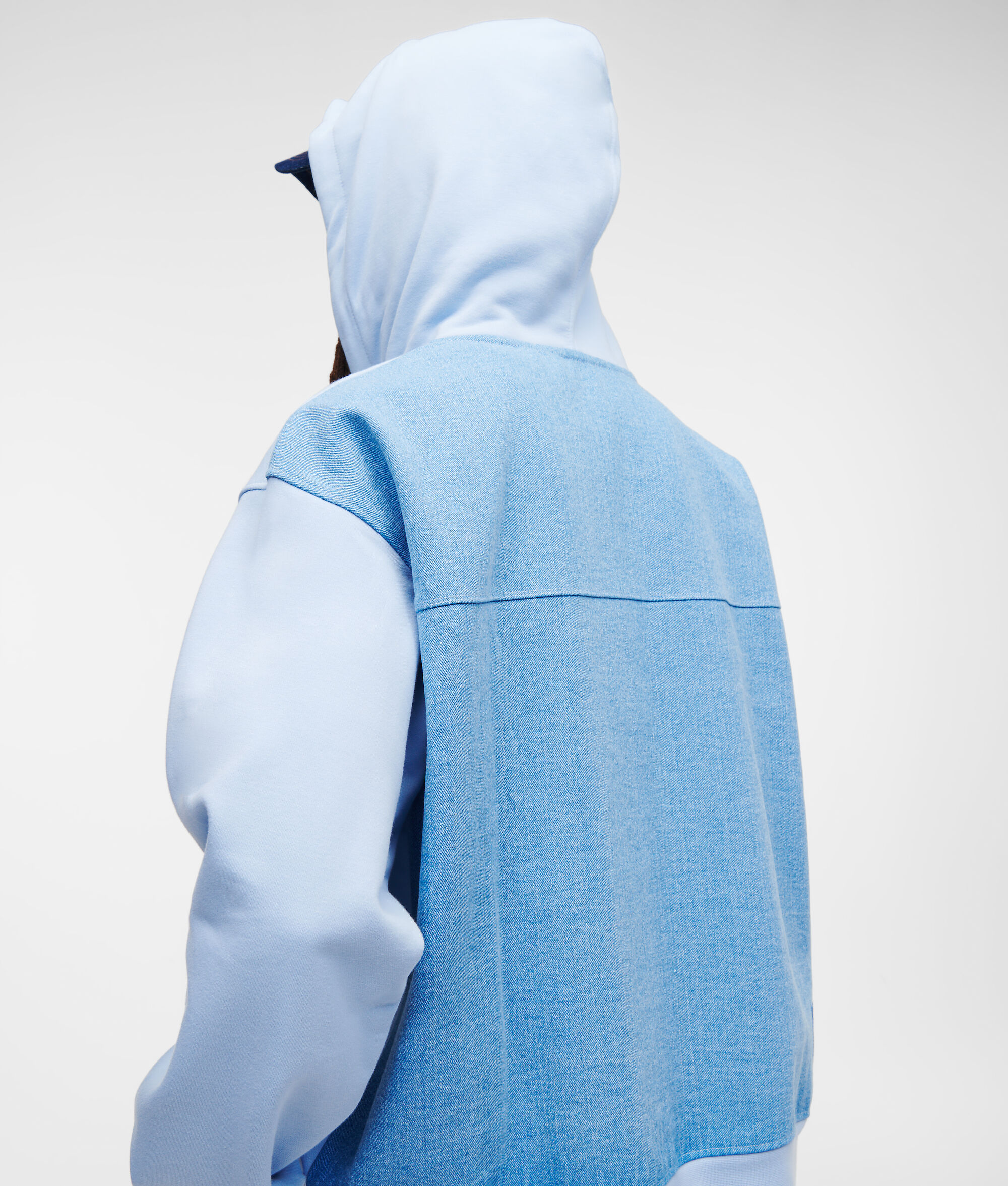 SWEAT À CAPUCHE ZIPPÉ BICOLORE KLJ
