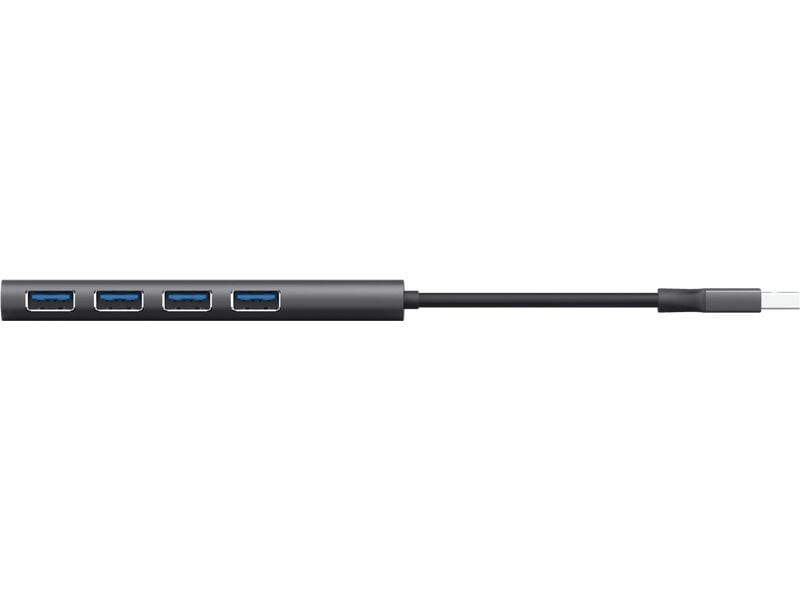 Trust USB-Hub Halyx USB-Hub mit 4 USB-A Ports