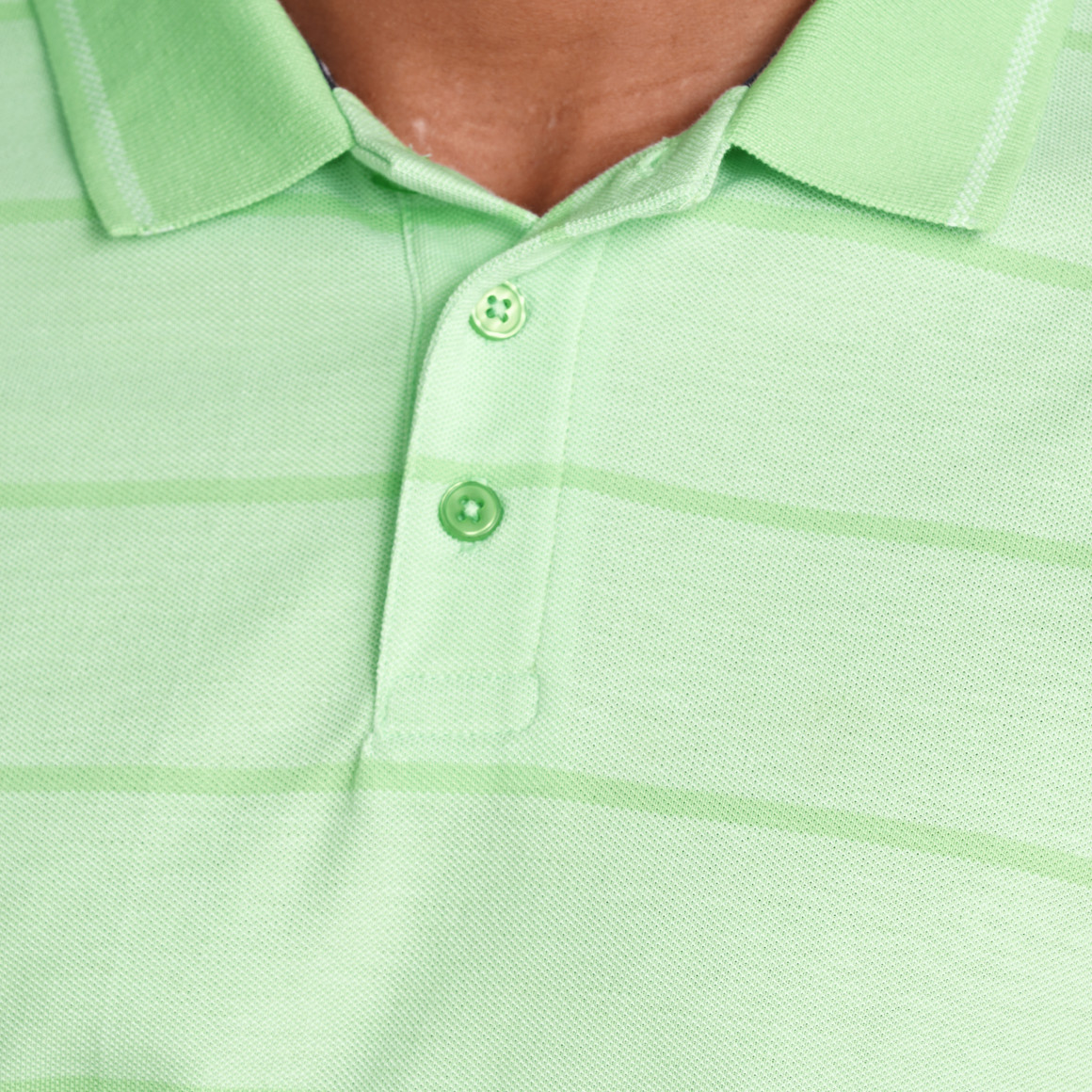 VanVaan Herren Poloshirt mit Streifen hellgrün