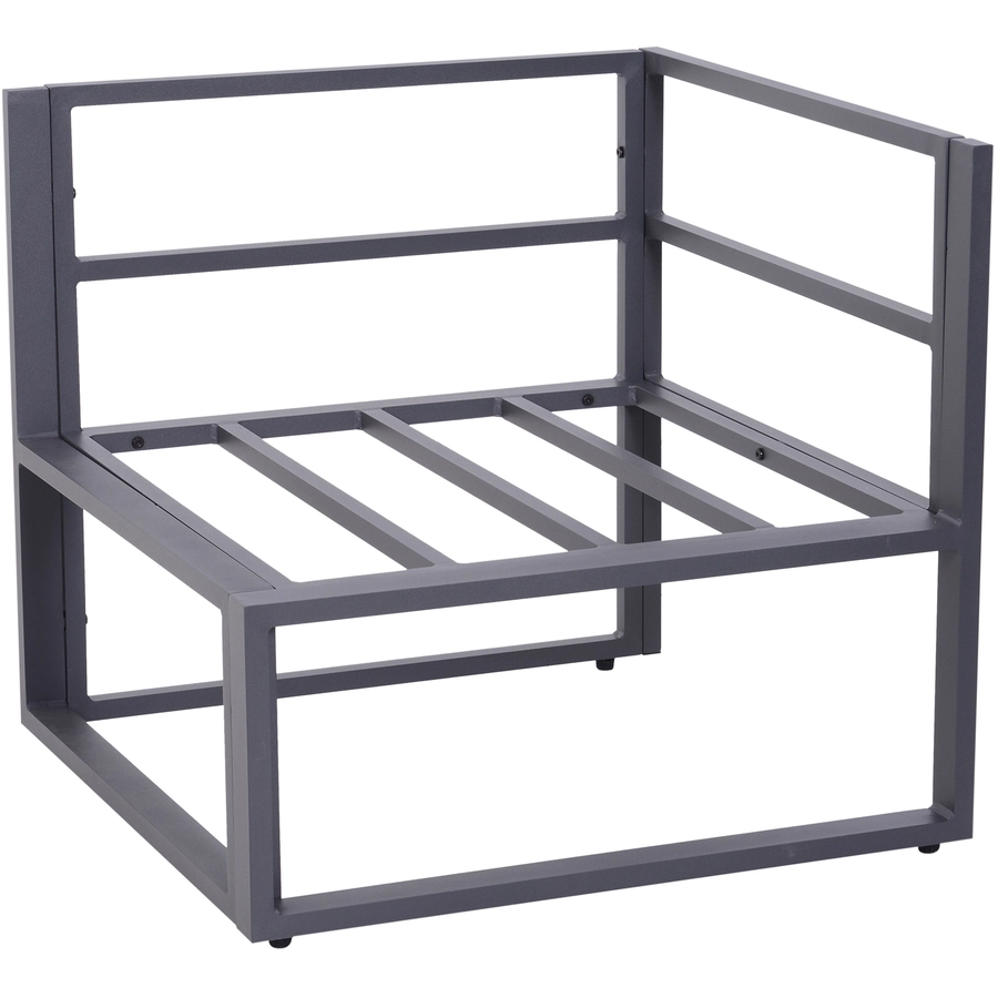 Outsunny Gartensofaset für 4–5 Personen grau