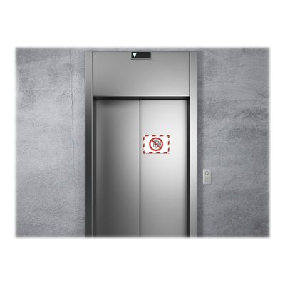 Durable Duraframe Security - 2 Cadres d'affichage bicolore - A4 - rouge/blanc (encadrement magnétique)