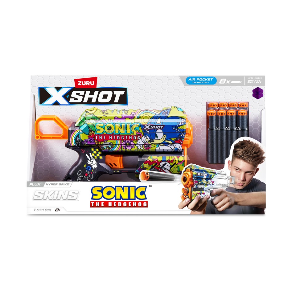 S001-X-SHOT-SKINS-FLUX(8 Darts) SONIC Assorteret