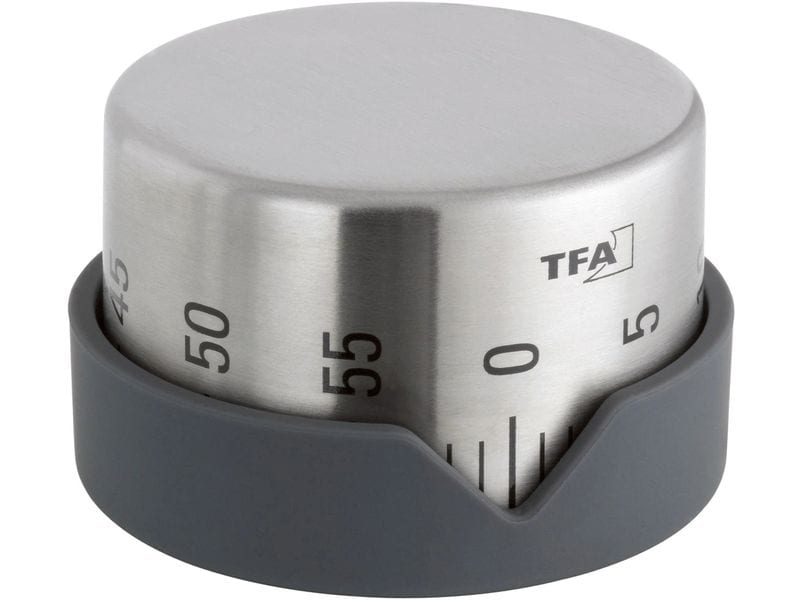 TFA Dostmann Küchentimer Dot Grau Timer für die Küche