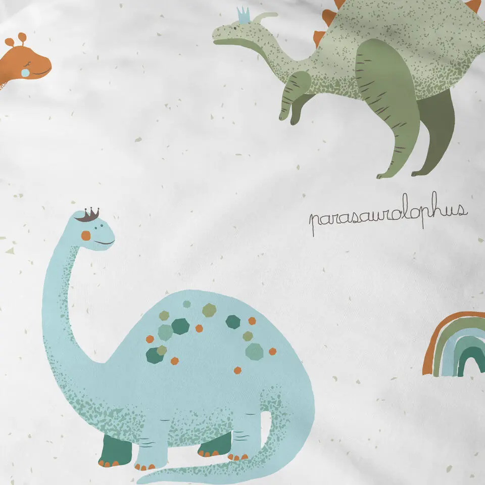 Matt & Rose Dekbedovertrek Dino's - Eenpersoons - 140 x 200 cm - Katoen