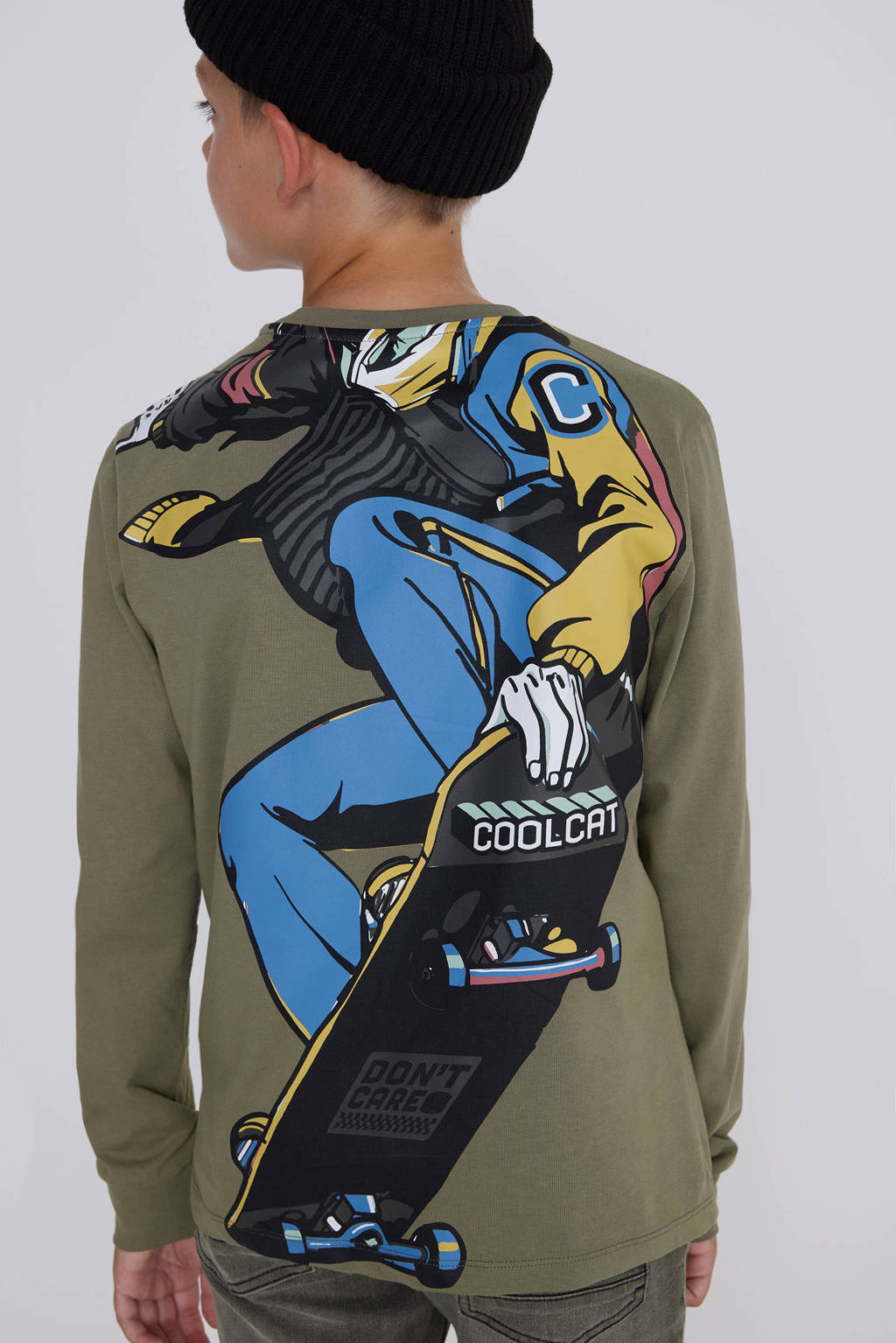 Coolcat Longsleeve T-shirt Tommy met Skaterboy Print