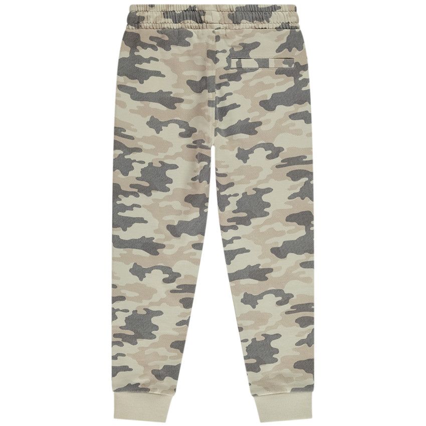 Jogging molleton imprimé camouflage pour garçon - Ecru