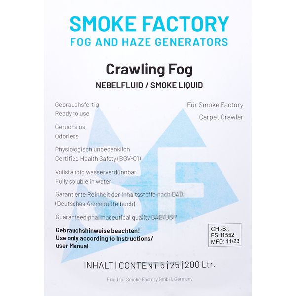 Smoke Factory Crawling Fog 5 Liter