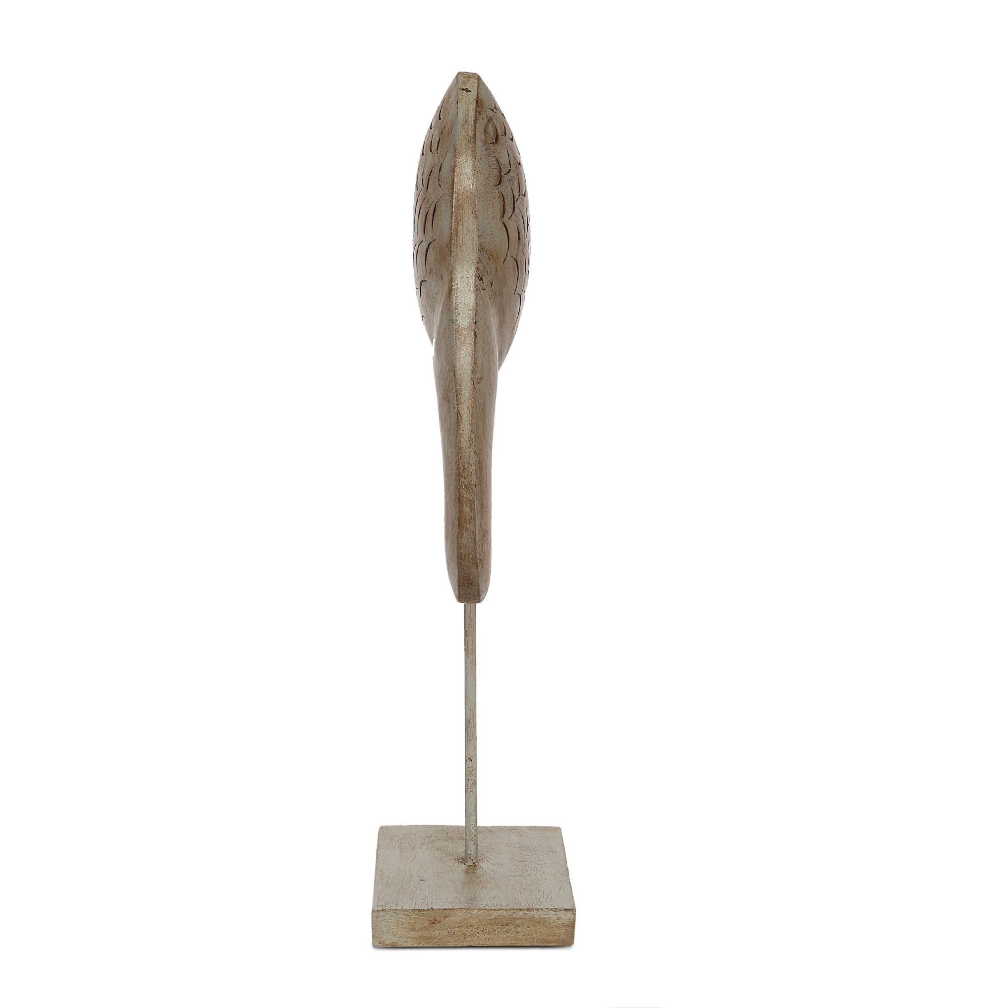 Skulptur Elefant abstrakt auf Ständer, T 18 cm, B 9,5 cm, H 39,5 cm von fischer's lagerhaus