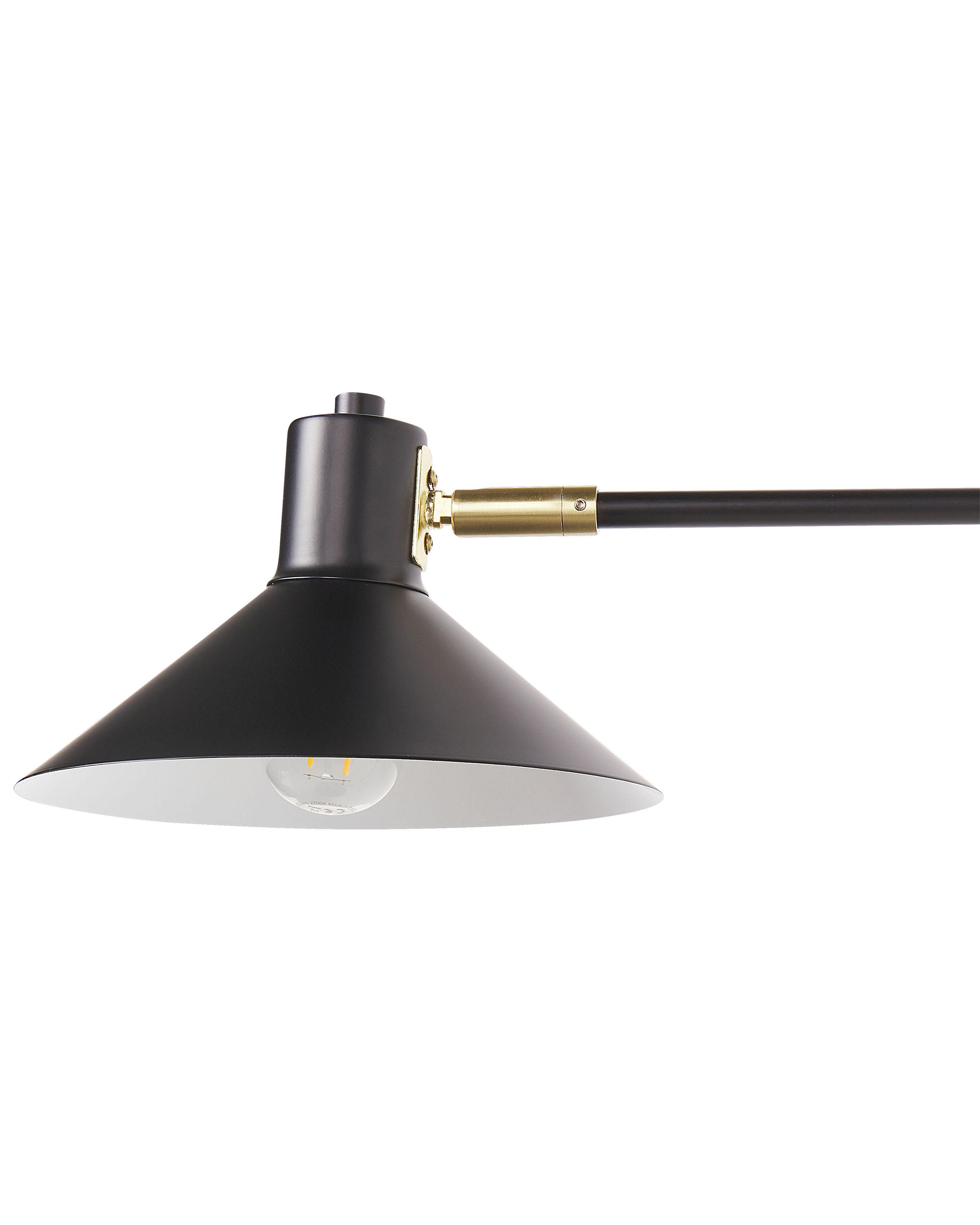 Wandlamp KADASSA verstelbaar Metaal Zwart