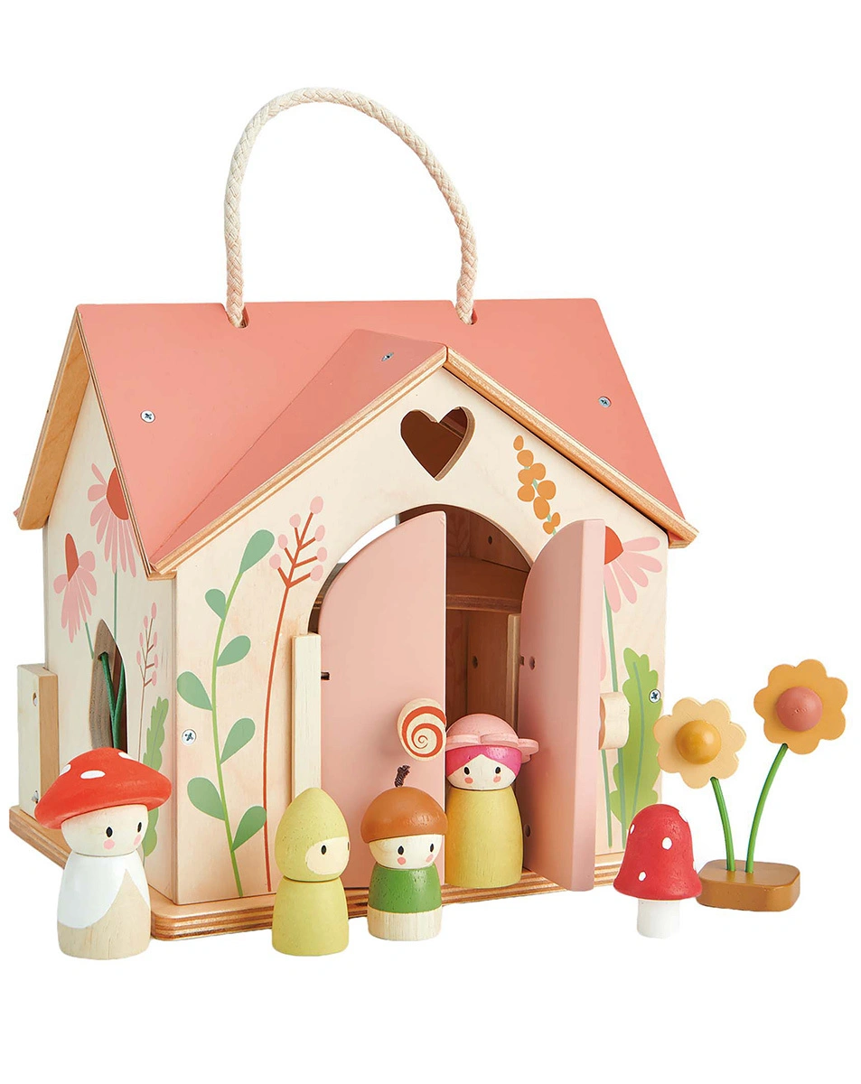 Puppenhaus VILLA ROSE (42x28x8) mit Zubehör