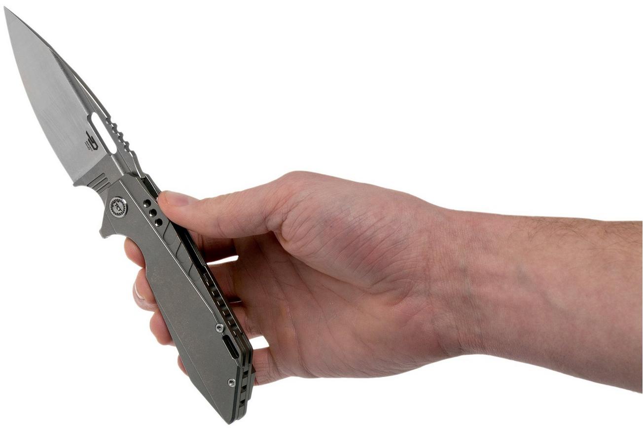 Bestech Shodan BT1910A Satin Stonewash zakmes, Todd Knife & Tool design