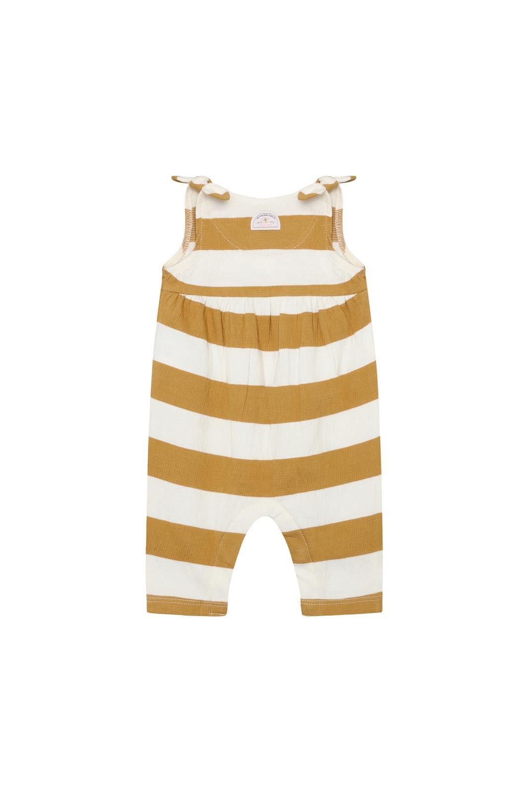 Noppies Baby Jumpsuit sleeveless stripe - Prairie Sand