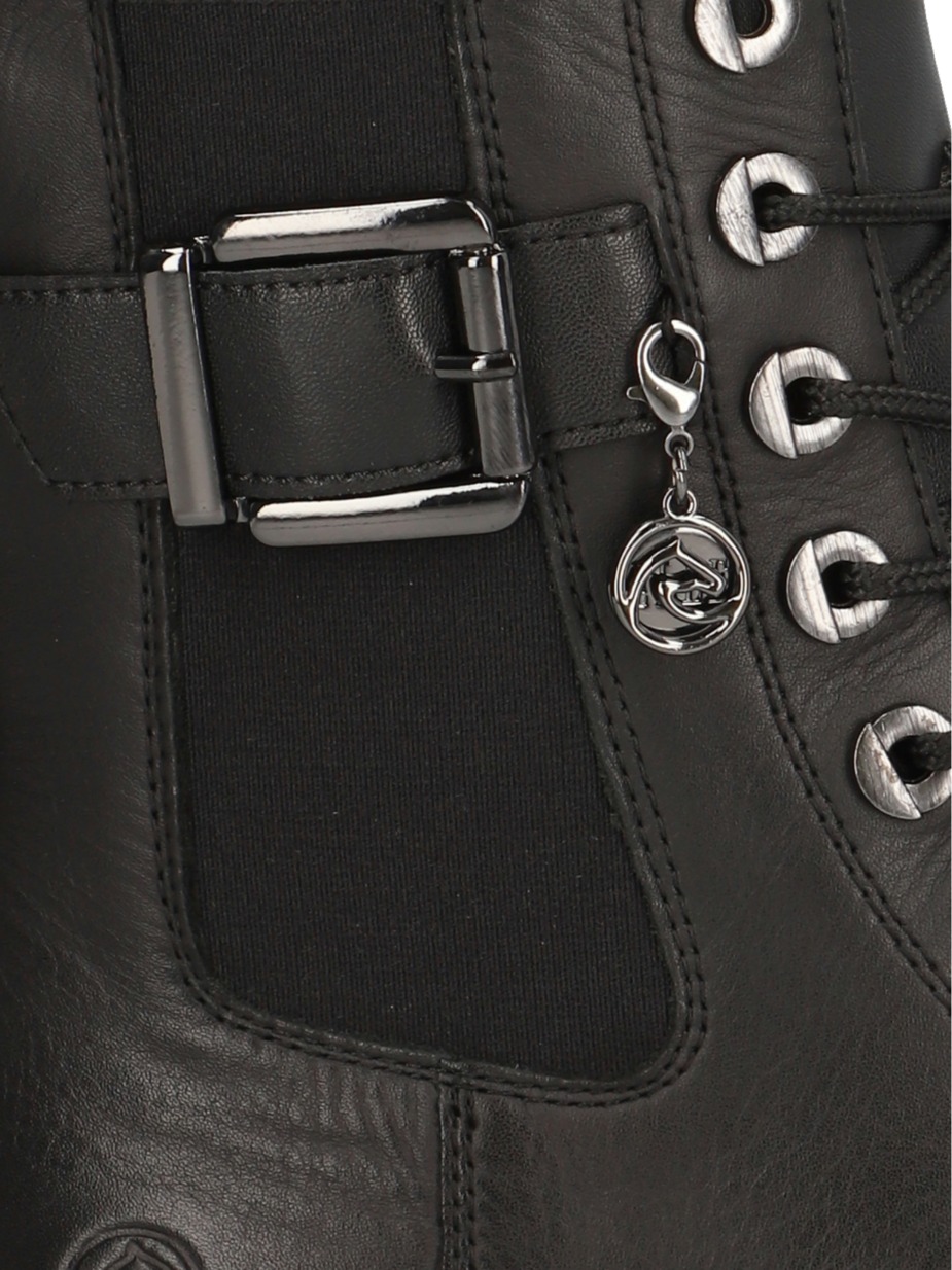 Lederkombination Stiefelette