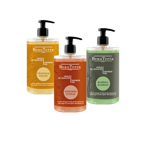Beau Terra Shower Olie, Tropic, 750 ml