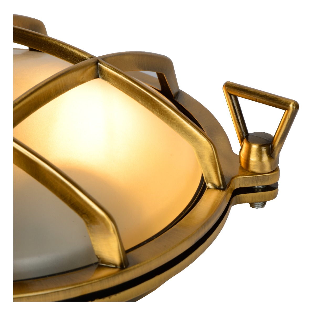 Lucide Dudley wandlamp 40W 23x22cm goud/messing