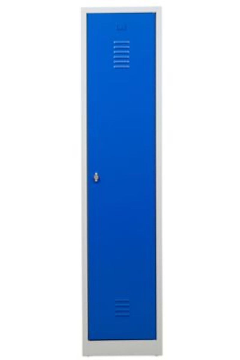 PROREGAL Garderobekast Camel 1 Compartiment Met Pro Divider HxBxD 180 x 41 x 50 cm Hangslot Grijsblauw