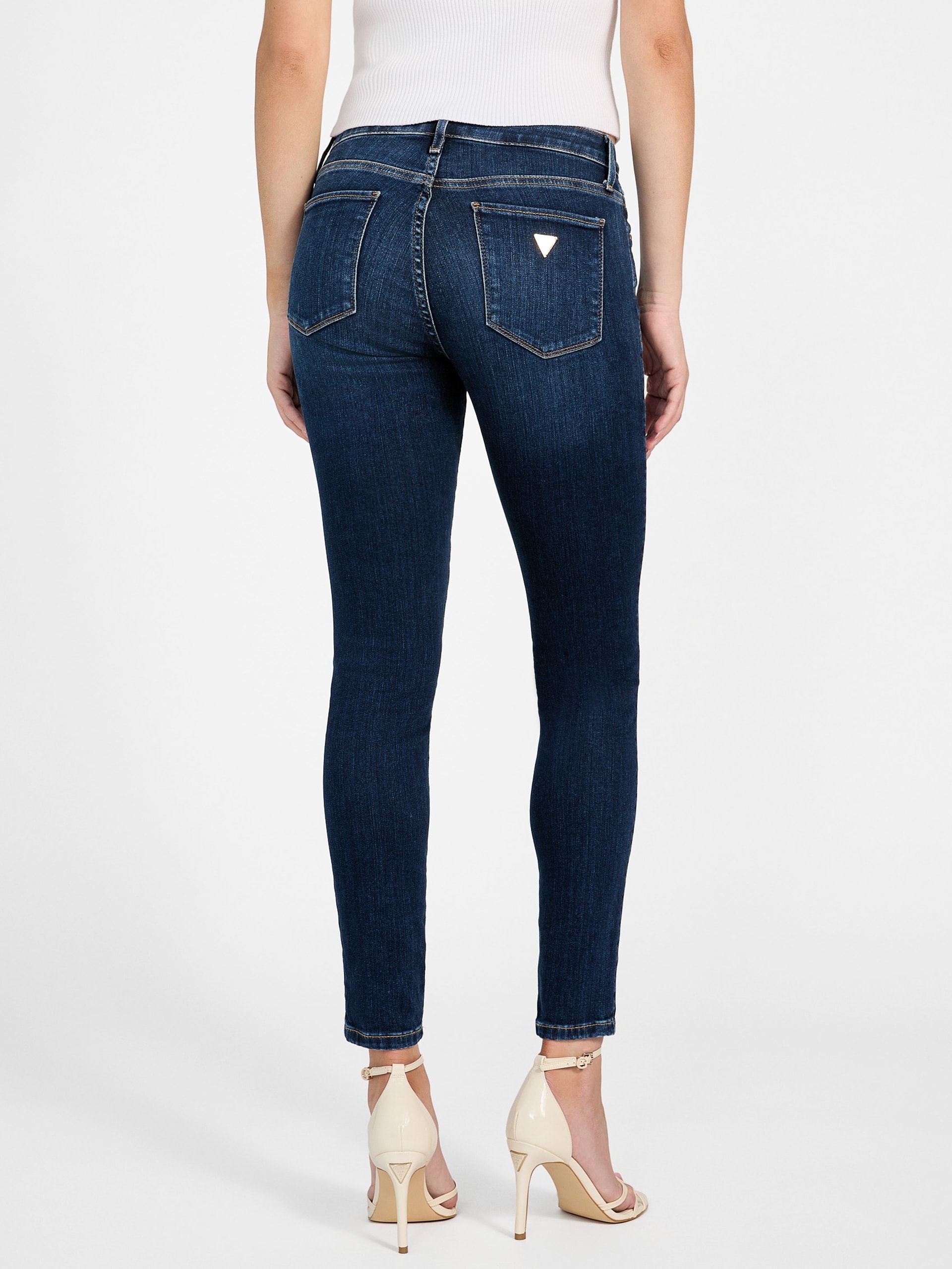 Calça jeans skinny de cintura média Sexy Curve