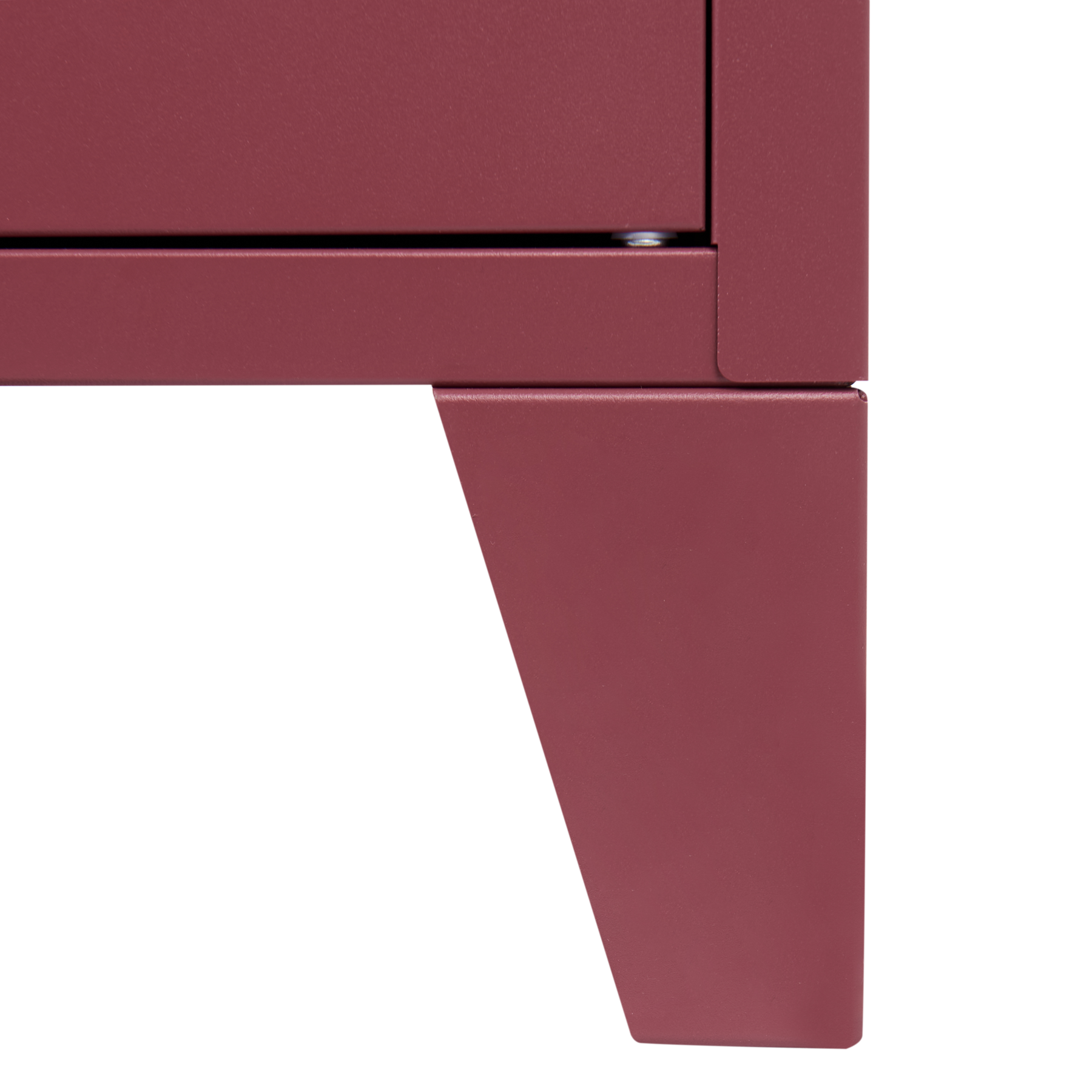 Beliani - CARDIFF - Dressoir - Donkerrood - Staal