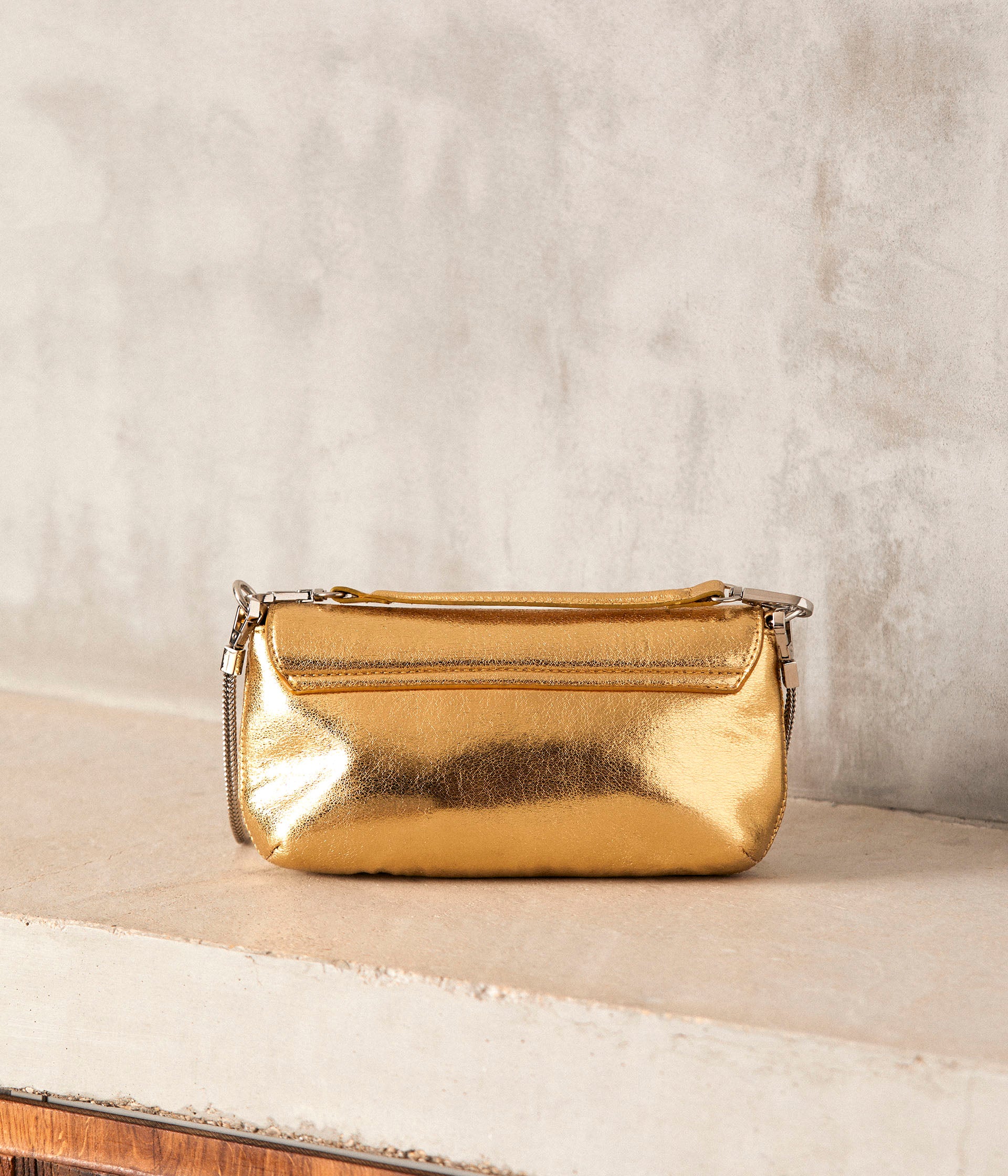 Sac baguette doré Audrine