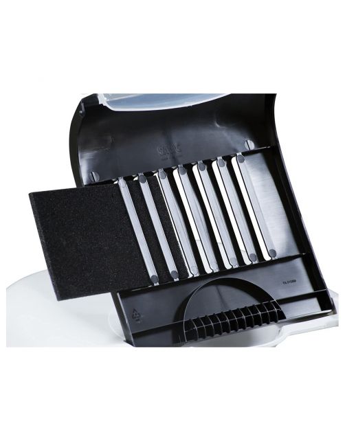 Savic Kattentoilet Nestor - Kattenbak - 56x39x38.5 cm Wit Zwart Transparant M