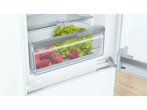 Bosch Serie | 6 KIS86AFE0 - Køleskab/fryser - bund-fryser - til indbygning - niche - bredde: 56 cm - dybde: 55 cm - højde: 177.5 cm - 266 liter - Klasse E