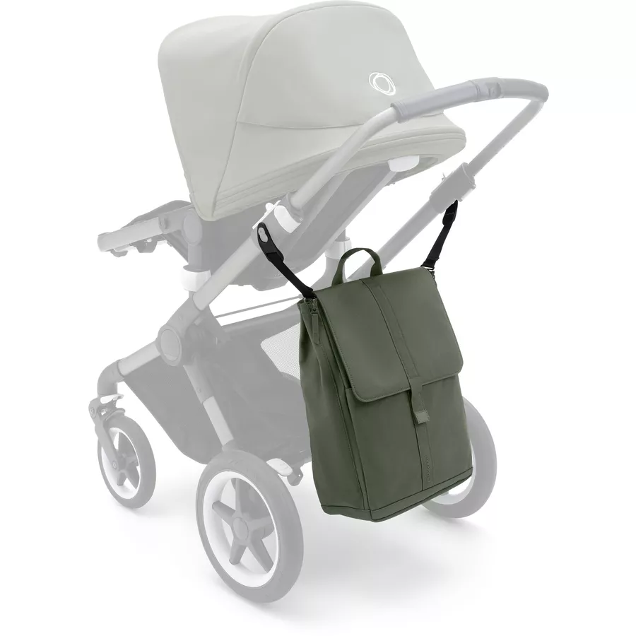 bugaboo Kinderwagen Dragonfly Complete BlackForest Green, Essential Bundle