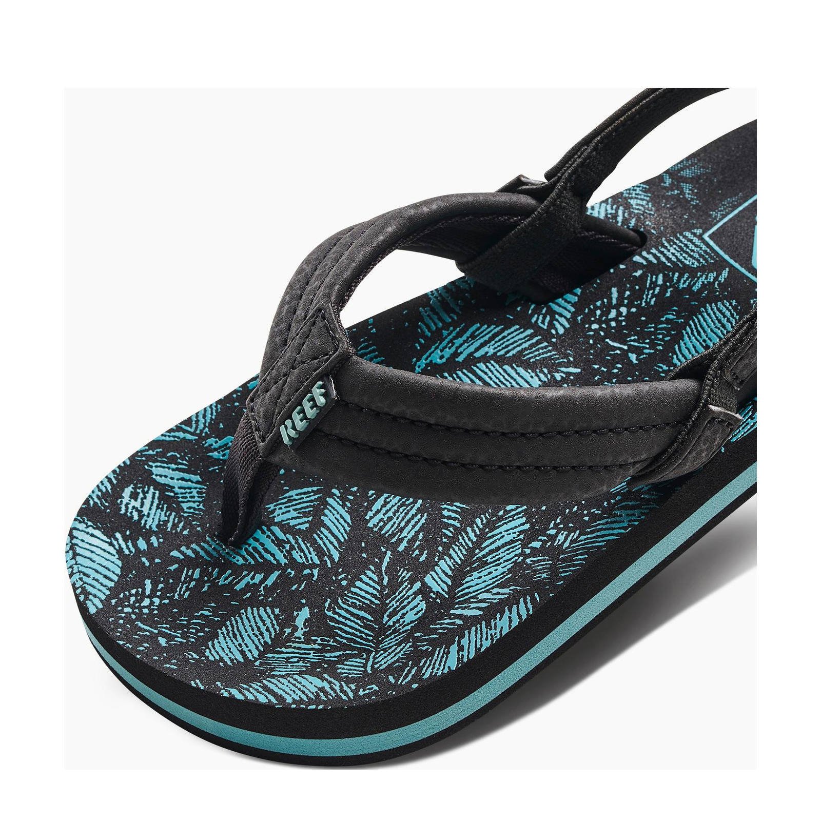 Reef Little Ahi  teenslippers zwart/aqua