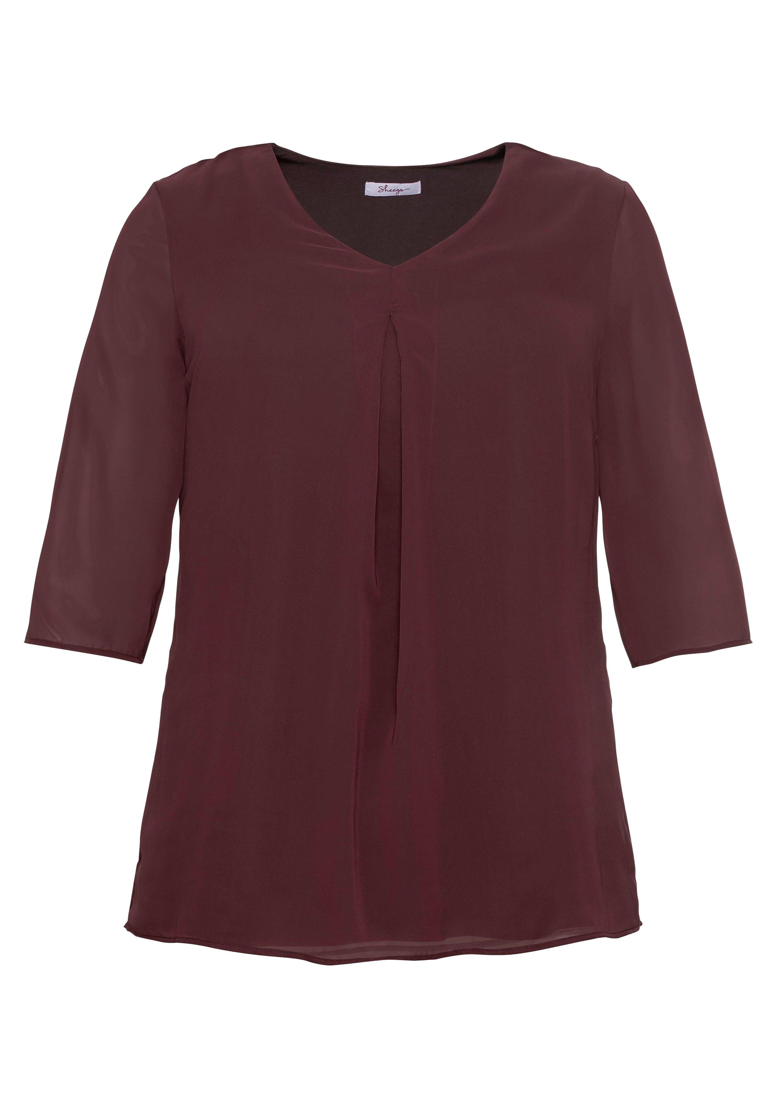 Tunika im Layerlook, mit Chiffon