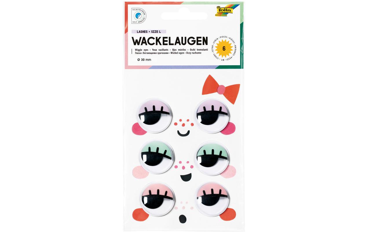 Wackelaugen, Ø 30 mm, 6 StückSelbstklebende Wackelaugen