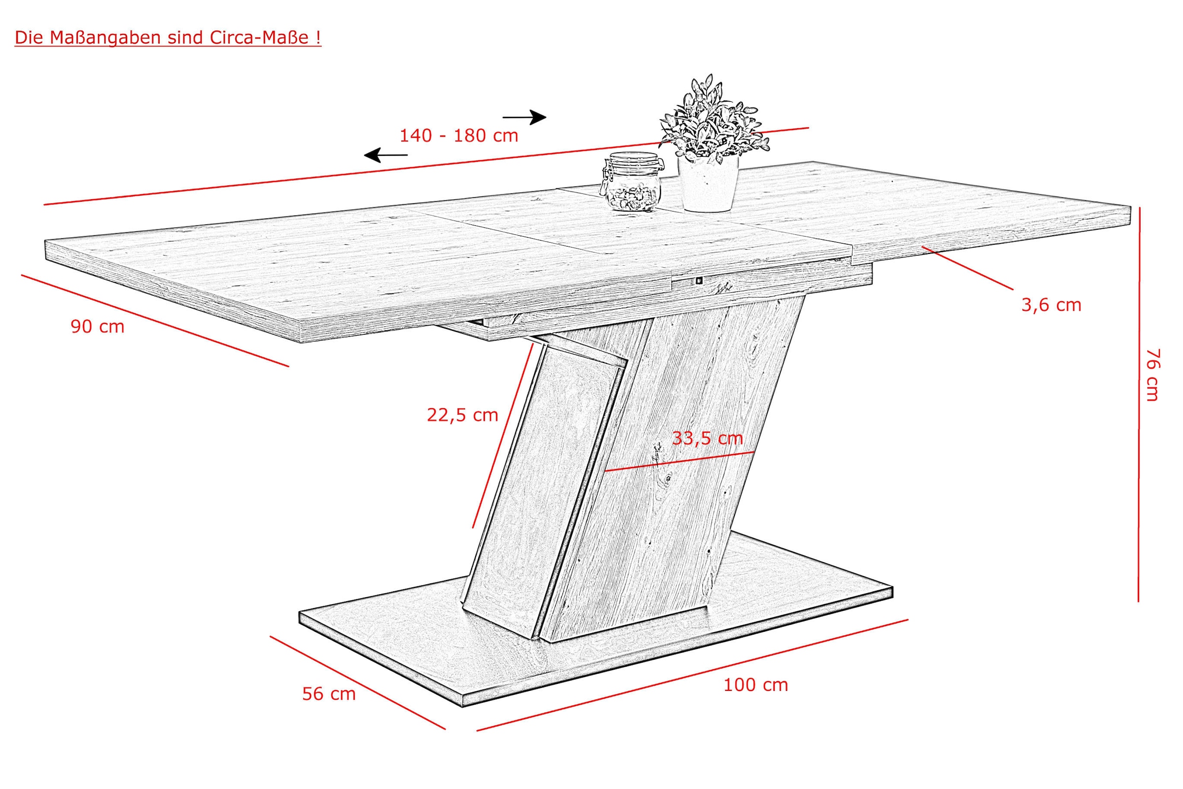 HELA Essgruppe »Luise I G Tisch Sitzbank Stühle« Set, 4 Stk. tlg. Ausziehtisch 140 - 180 cm Esszimmer Bestseller