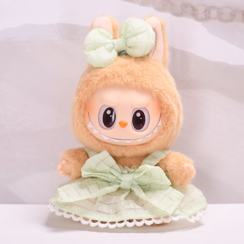 Miumi - Set: Strikhaarspeld + Prinsessenjurk Poppenkleding - 17cm